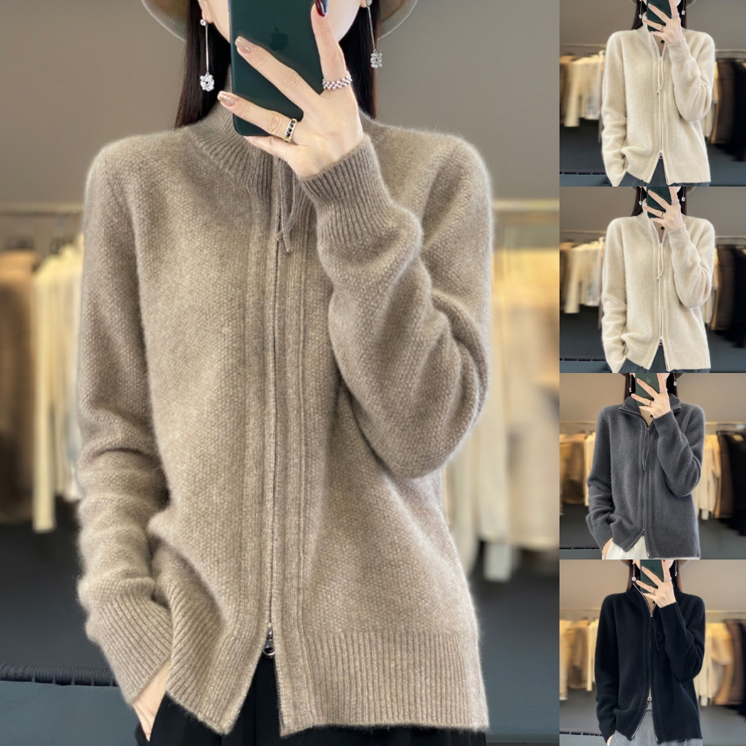 Rebeca con Cremallera Luna para Mujer – Suave, Cómoda y Versátil para Todas las Estaciones