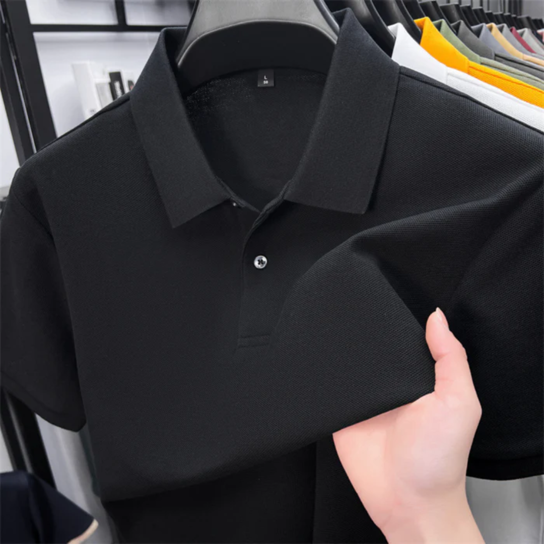 Chavez - Camiseta tipo polo de manga corta