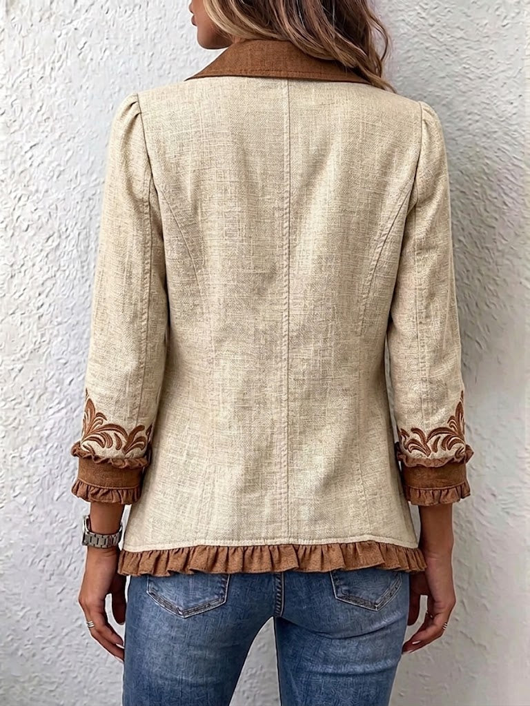 Almudena | Chaqueta floral bordada