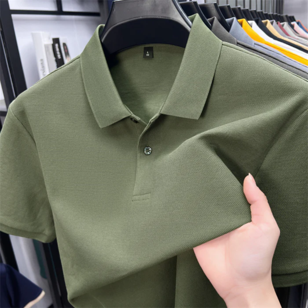 Chavez - Camiseta tipo polo de manga corta