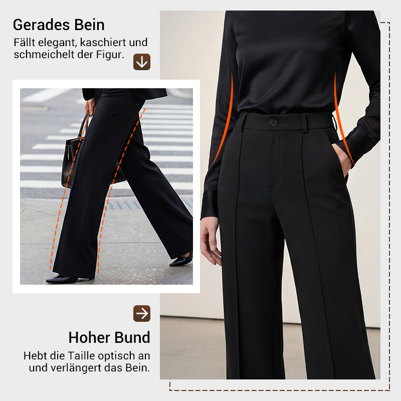 Yakelin  | Pantalones de traje de tiro alto para mujer