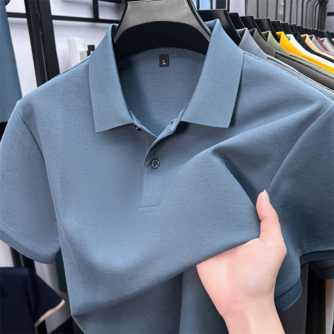 Chavez - Camiseta tipo polo de manga corta