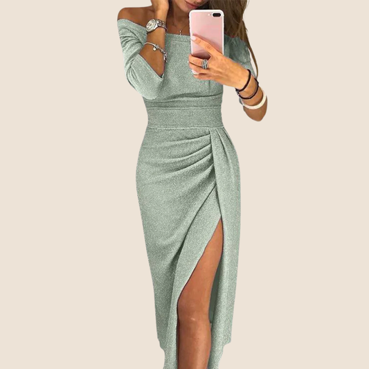 Stella™ | Vestido Maxi con Cuello Halter