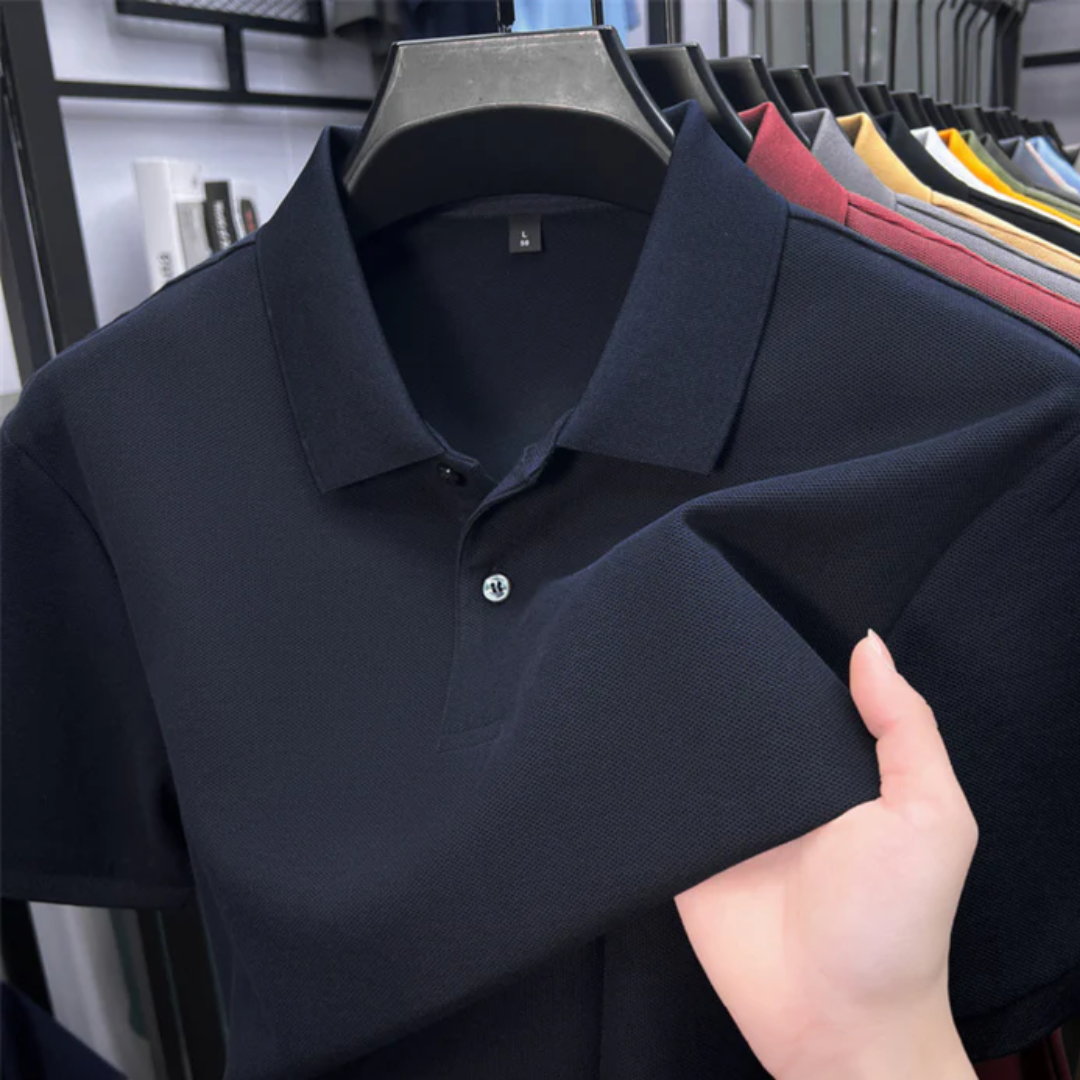 Chavez - Camiseta tipo polo de manga corta