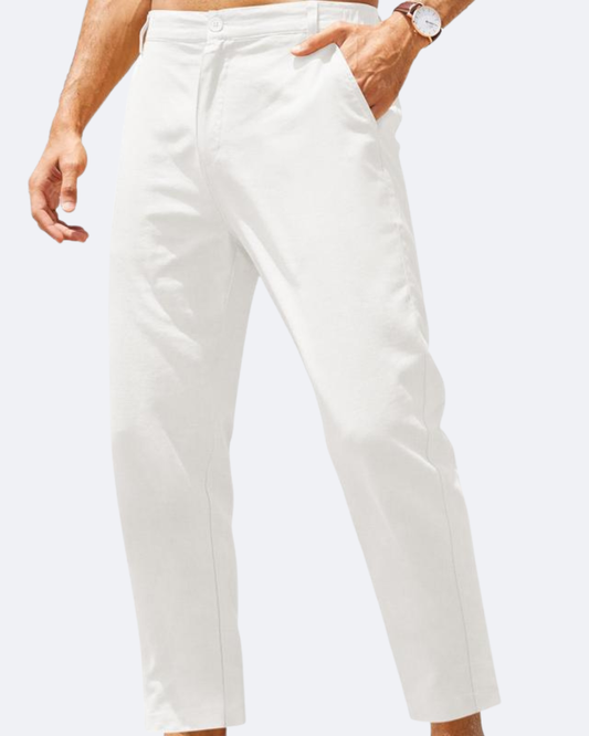 Pantalones Marco de algodón y lino