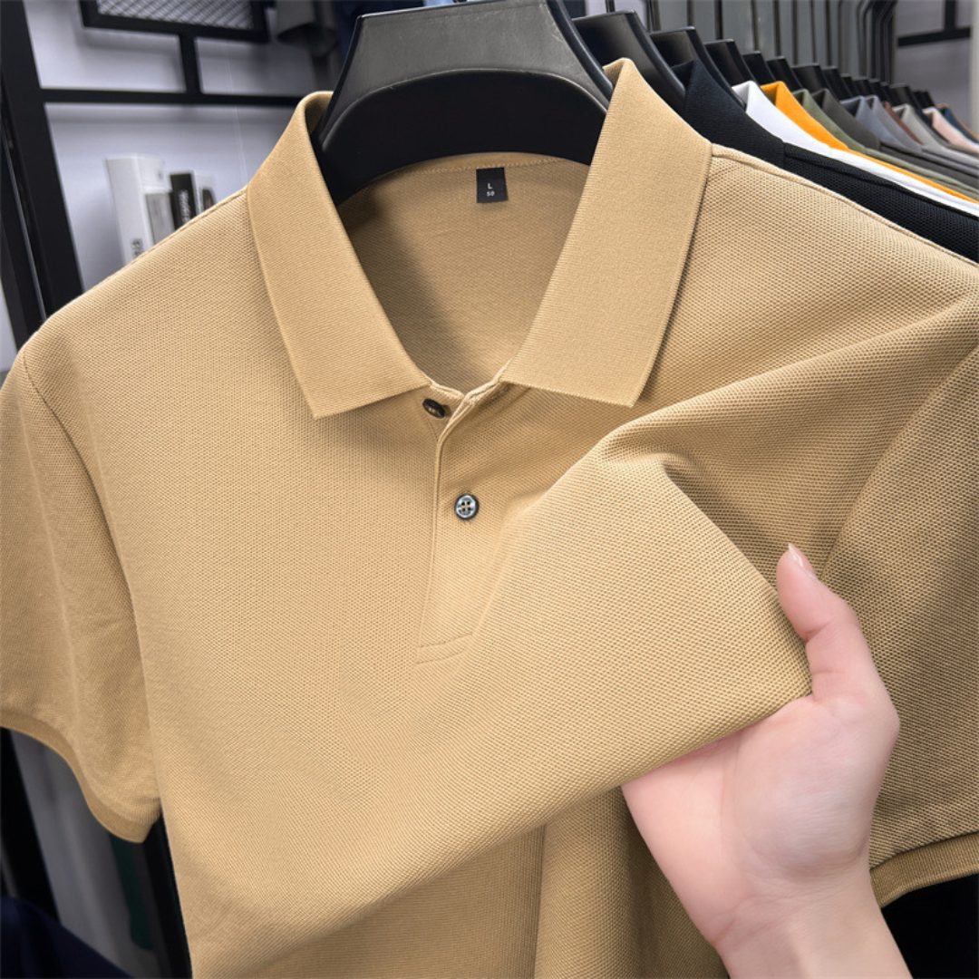 Chavez - Camiseta tipo polo de manga corta