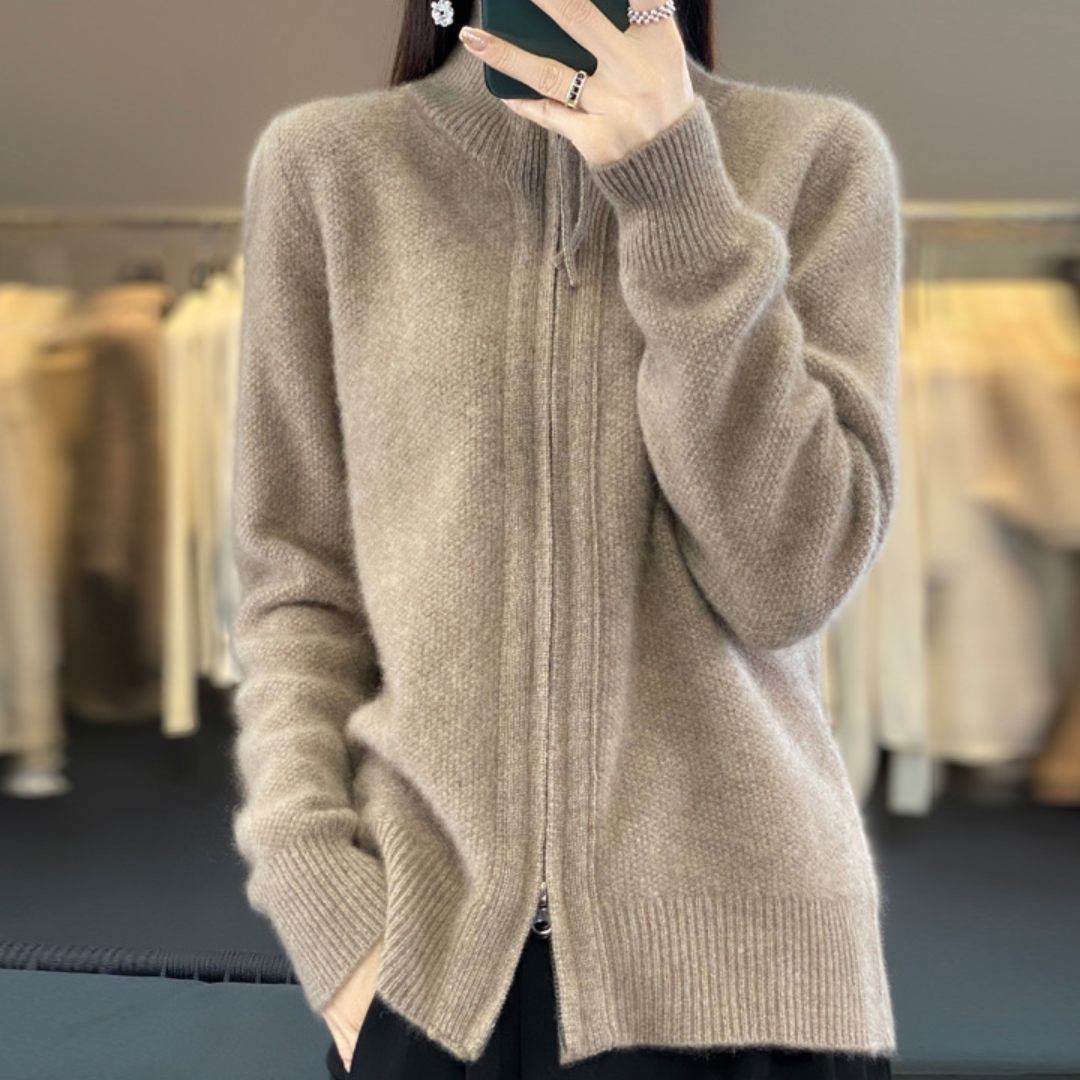 Rebeca con Cremallera Luna para Mujer – Suave, Cómoda y Versátil para Todas las Estaciones