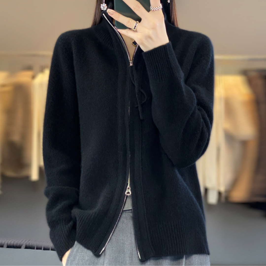 Rebeca con Cremallera Luna para Mujer – Suave, Cómoda y Versátil para Todas las Estaciones