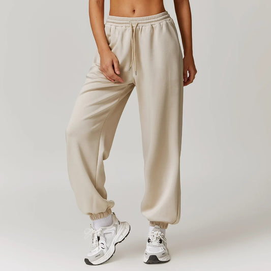 Pantalones de chándal de algodón violetas