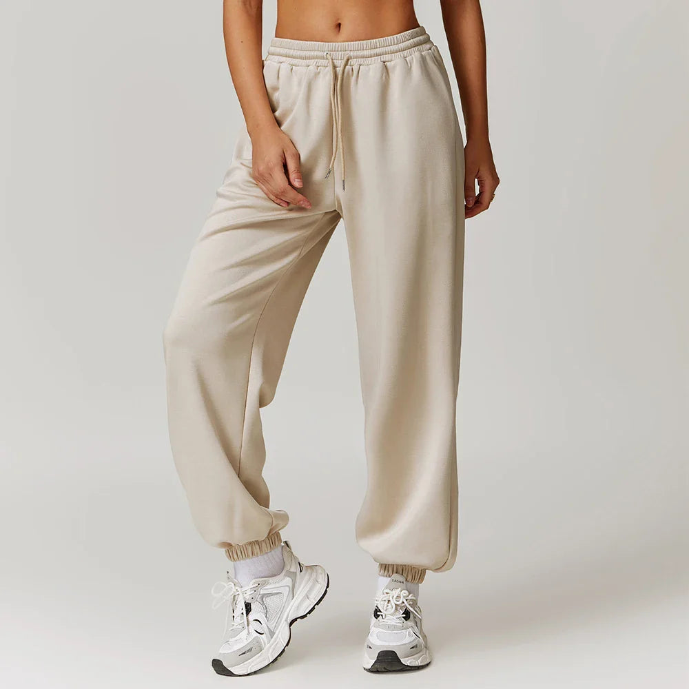 Pantalones de chándal de algodón violetas