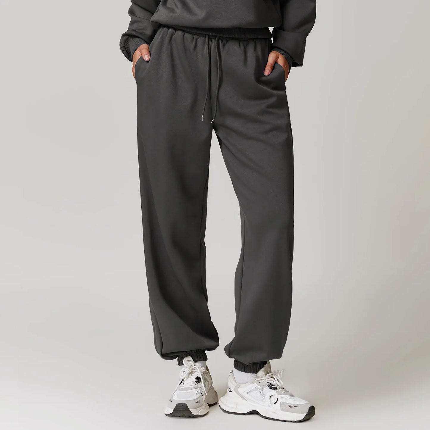 Pantalones de chándal de algodón violetas
