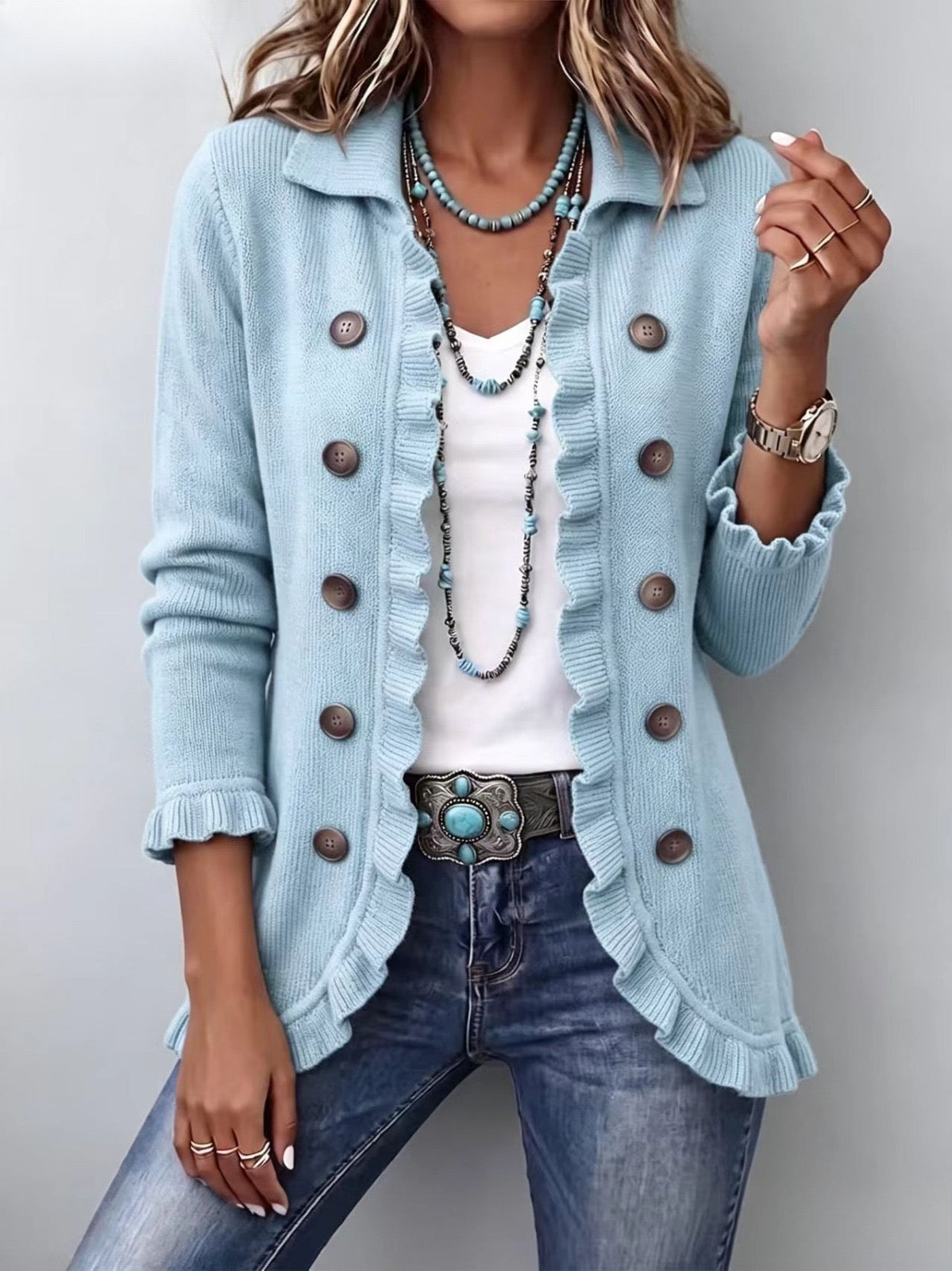 Cecilia | Suéter azul claro