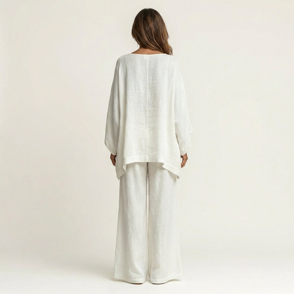 Yessica  | Conjunto bohemio de mezcla de lino