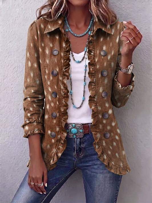 Nicolasa | Chaqueta animalier marrón