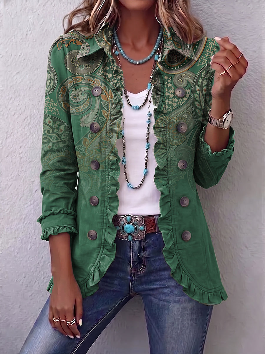 Jacinta | Chaqueta de cachemir verde