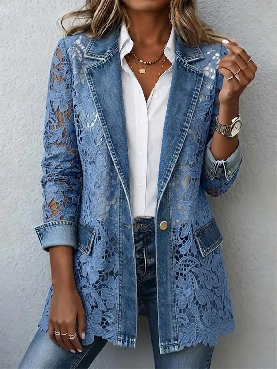 Alicia | Blazer de encaje floral