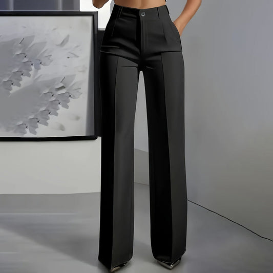 Yakelin  | Pantalones de traje de tiro alto para mujer