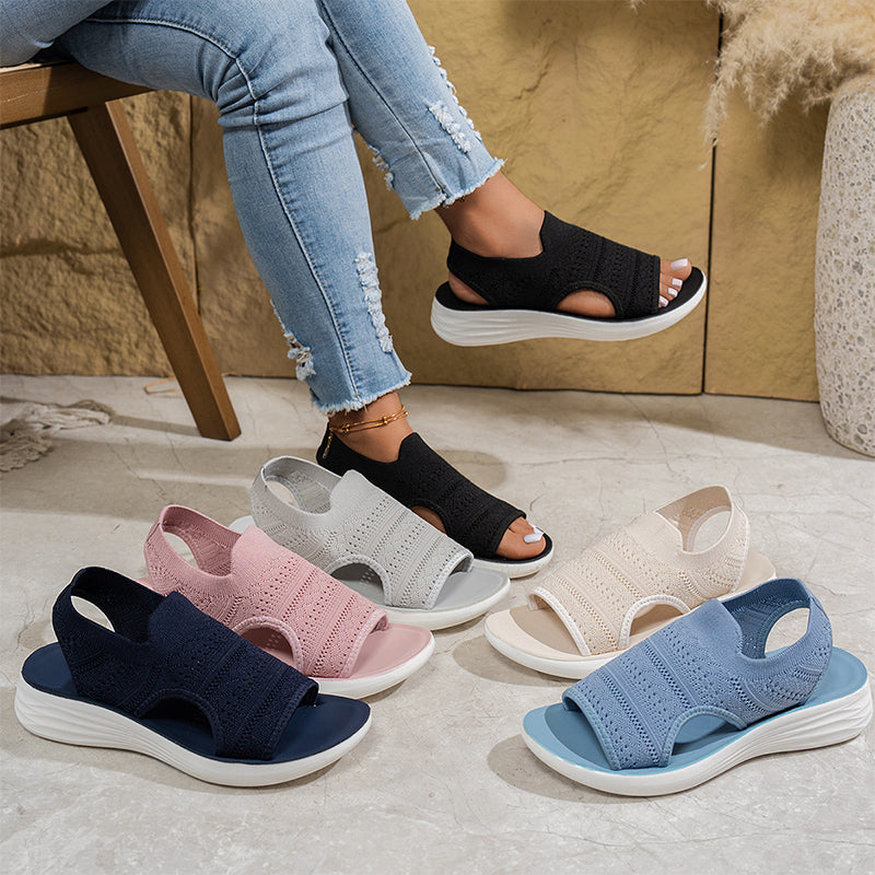Anne™ | Sandalias de plataforma para mujer hechas de material transpirable