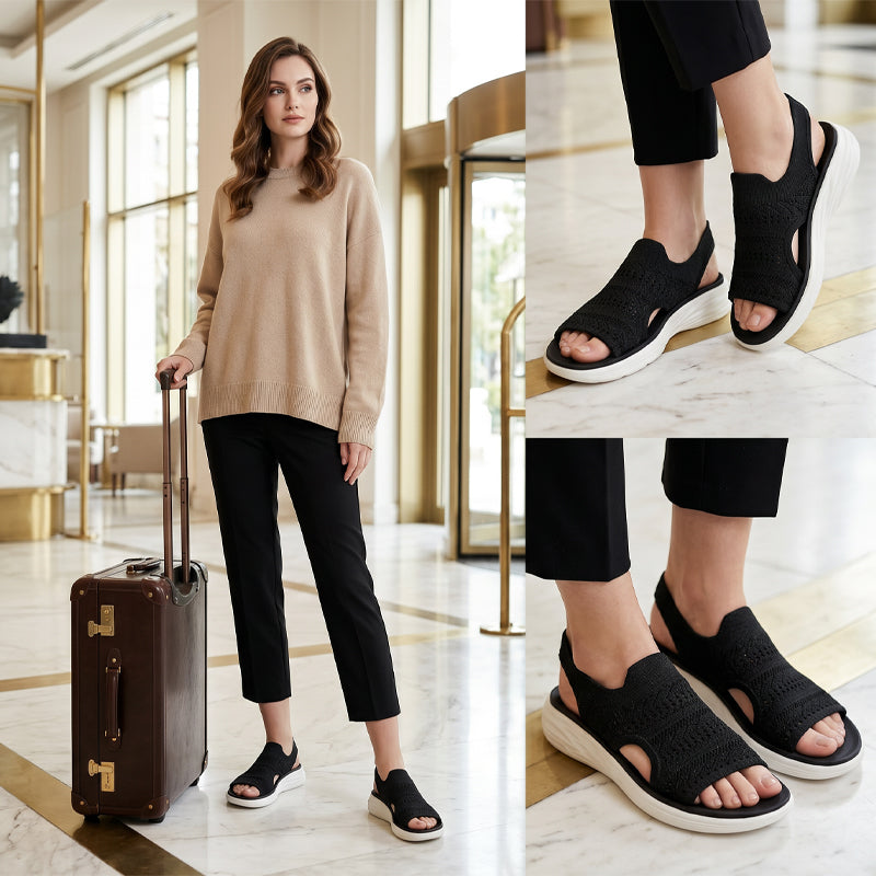 Anne™ | Sandalias de plataforma para mujer hechas de material transpirable