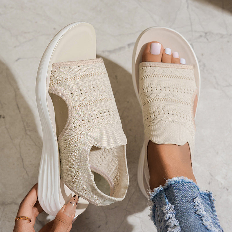 Anne™ | Sandalias de plataforma para mujer hechas de material transpirable
