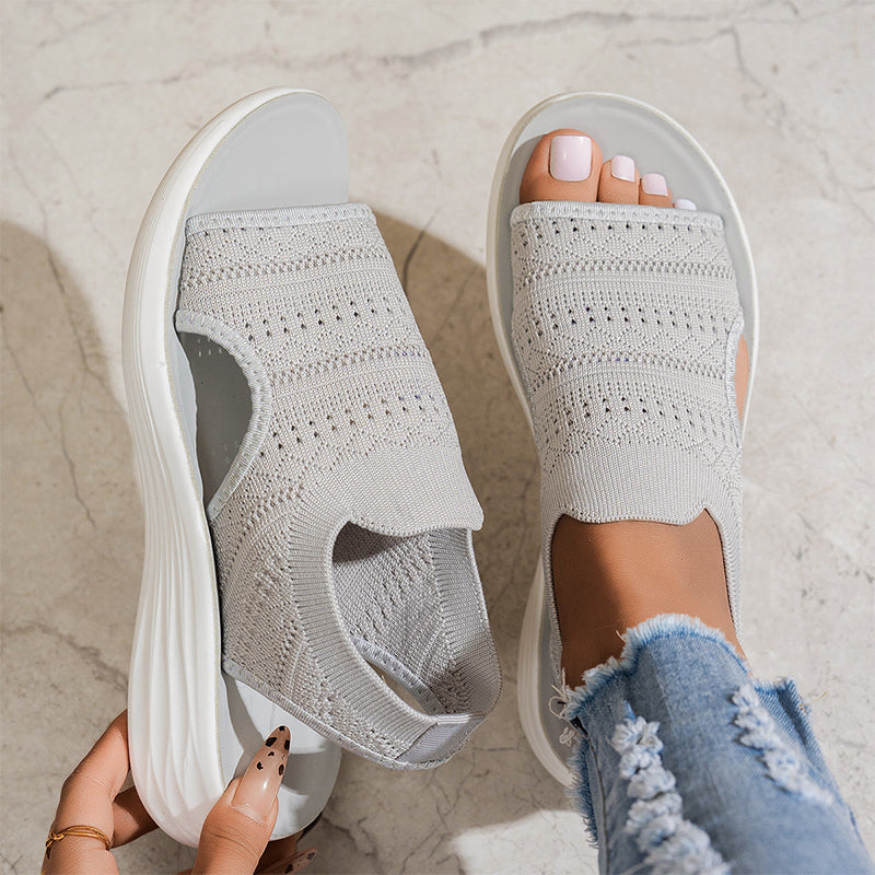 Anne™ | Sandalias de plataforma para mujer hechas de material transpirable