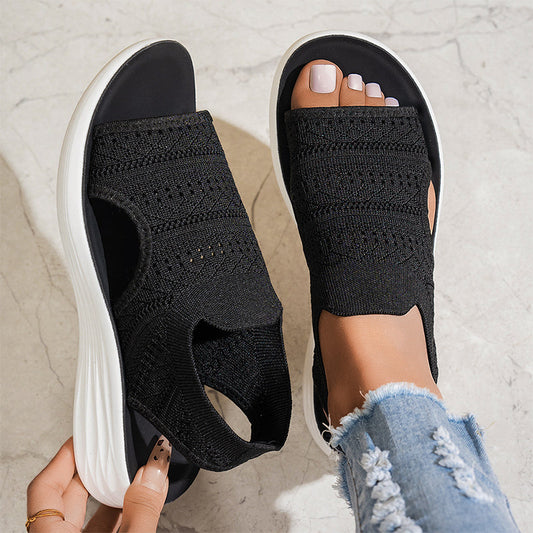 Anne™ | Sandalias de plataforma para mujer hechas de material transpirable