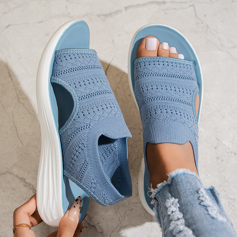 Anne™ | Sandalias de plataforma para mujer hechas de material transpirable