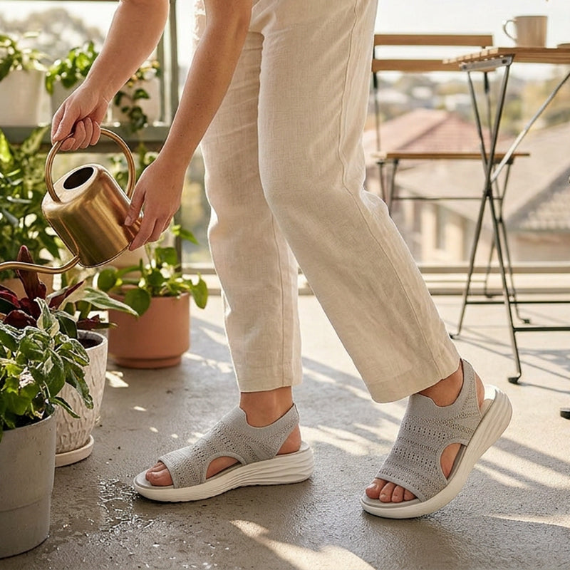 Anne™ | Sandalias de plataforma para mujer hechas de material transpirable