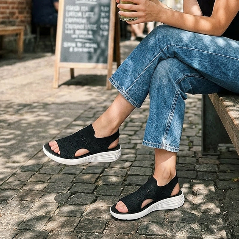 Anne™ | Sandalias de plataforma para mujer hechas de material transpirable